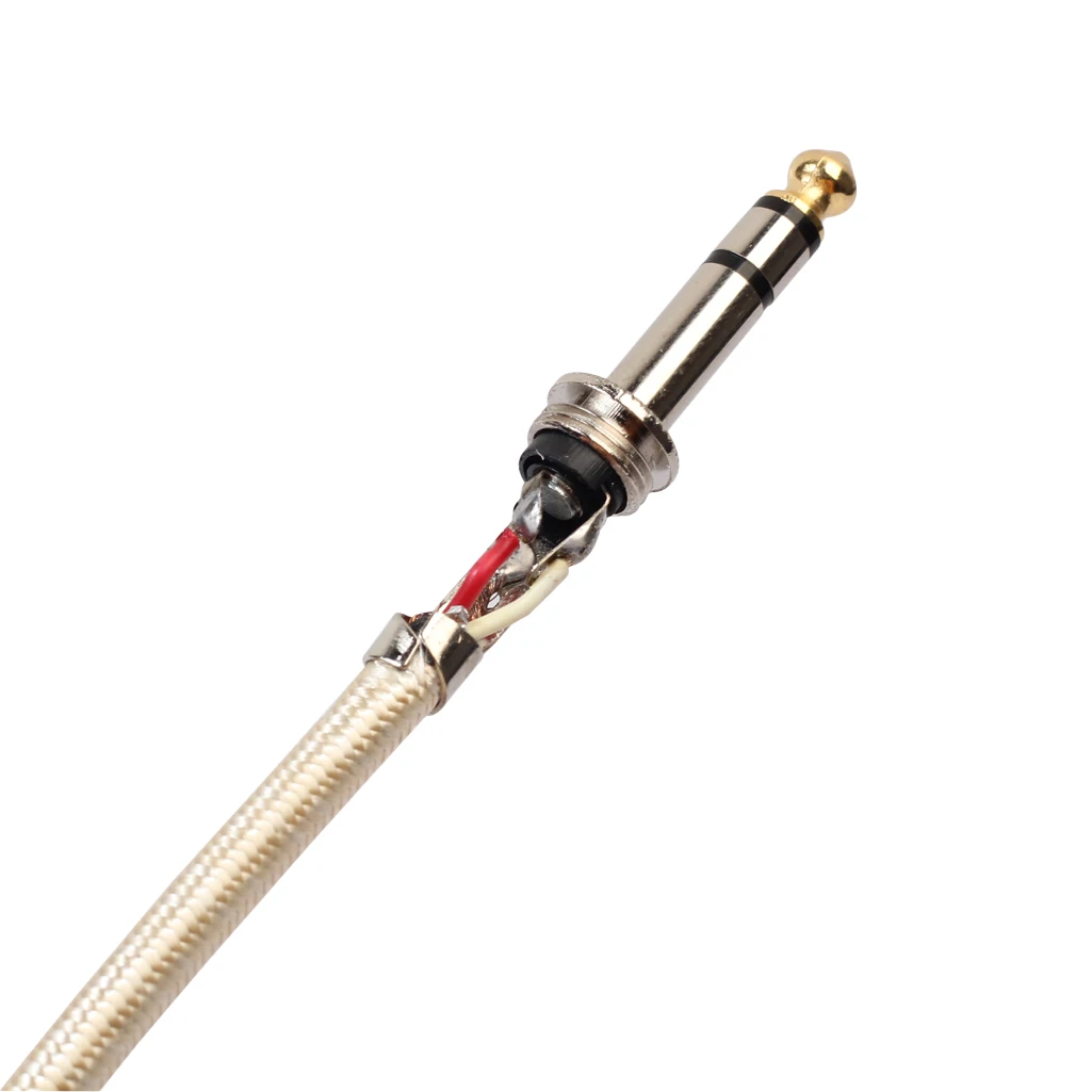 REXLIS Nylon Aux Cable 6.35mm Male to Jack Audio for electric guitar tuning table 1/1.8/3/5/10/15/20M | Электроника