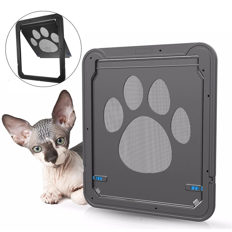 37 x 42CM Pet Screen Door Window with Magnetic Automatic Lock for Dog Cat | Дом и сад