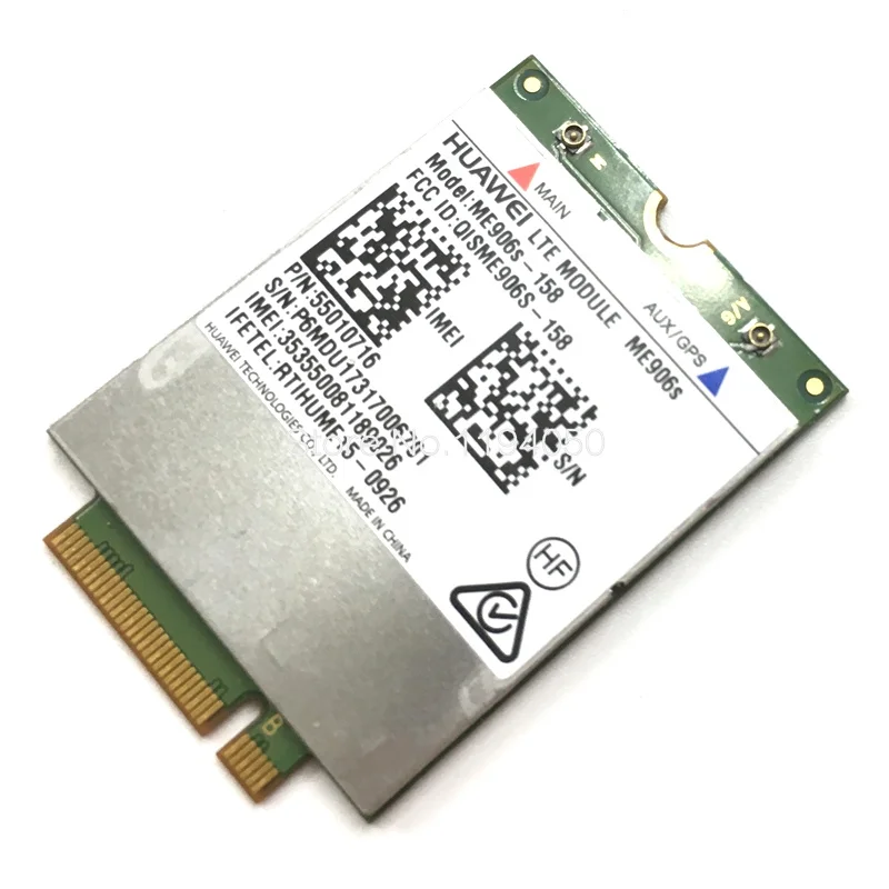 Разблокированный HUAWEI ME906S-158 4G LTE / HPSA + мобильный широкополосный WWAN модуль B1 B2 B3 B5 |