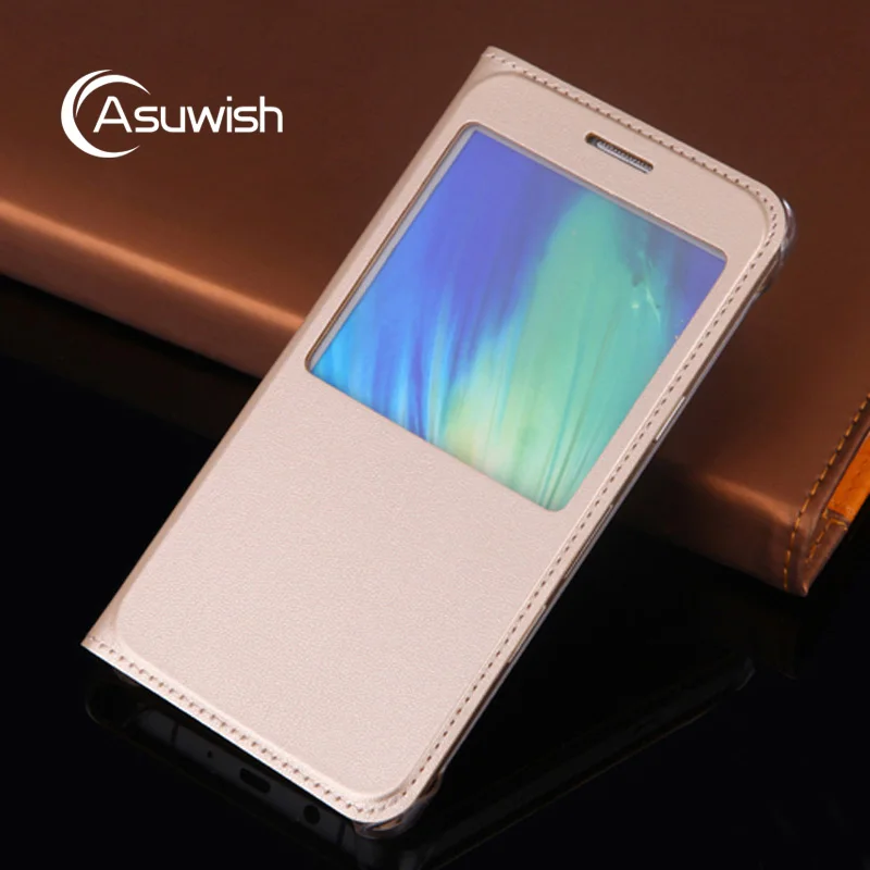 

Flip Cover Leather Phone Case For Samsung Galaxy A3 A5 A7 2016 A 3 5 7 SM A310F A510F A710F SM-A310F SM-A510F Transparent Window