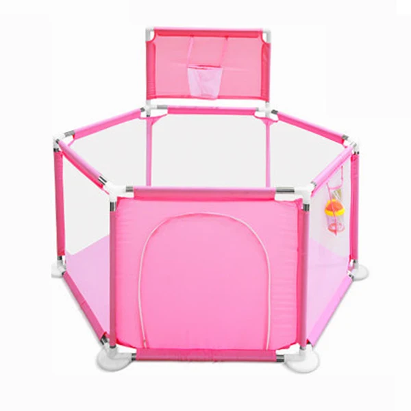Pink with basket IMBABY детский мяч бассейн сухой бассейн с шариками ямы с корзиной палатка для детей детский бассейн шарики детский манеж детская площадка - Цвет: Pink with basket