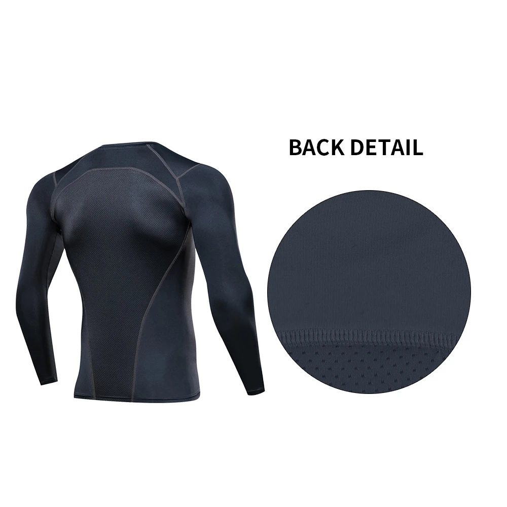Outto Men's Cycling Base Layers Long Sleeves Compression Quick Dry Fitness Gym Running Bicycle Underwear