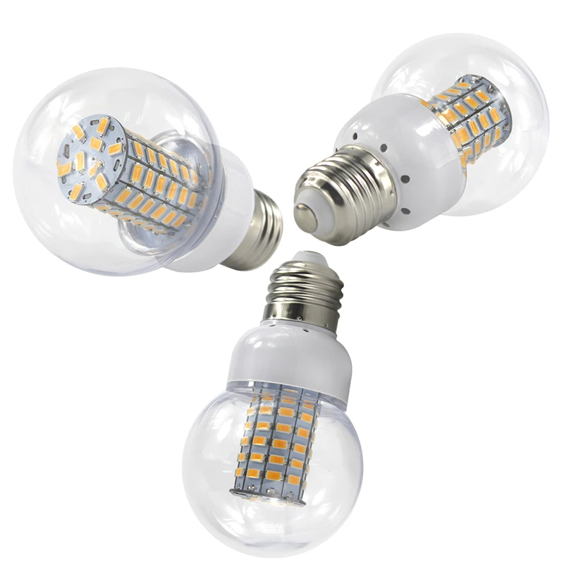 Joneaz 5x ampoule super bright E14 B22 E27 Globe bulb light 9W 12v 24v 36v 110v 220v corn bulbs 5730 chip energy saving lamp | Лампы и
