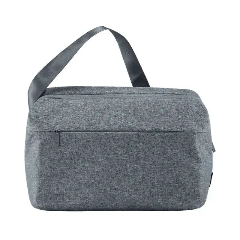 Light gray Xiaomi Mijia 90fun City простая сумка-мессенджер Мужская wo большой емкости Легкий Повседневный водонепроницаемый рюкзак для ноутбука - Цвет: Light gray
