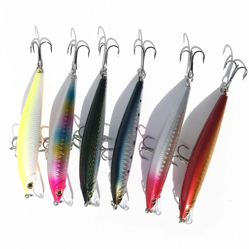 

1 Pieces Opesize Charm Minnow Sea Fishing Artificial Hard Bait Hook Fighting 9cm 28.5g Laser Lures