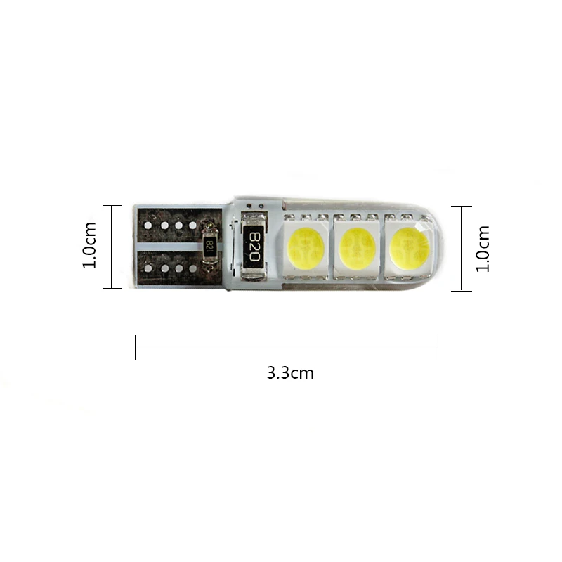 Новинка 2 шт. 6 SMD СВЕТОДИОДНЫЙ ные диодные лампы T10 кремниевые автомобильные
