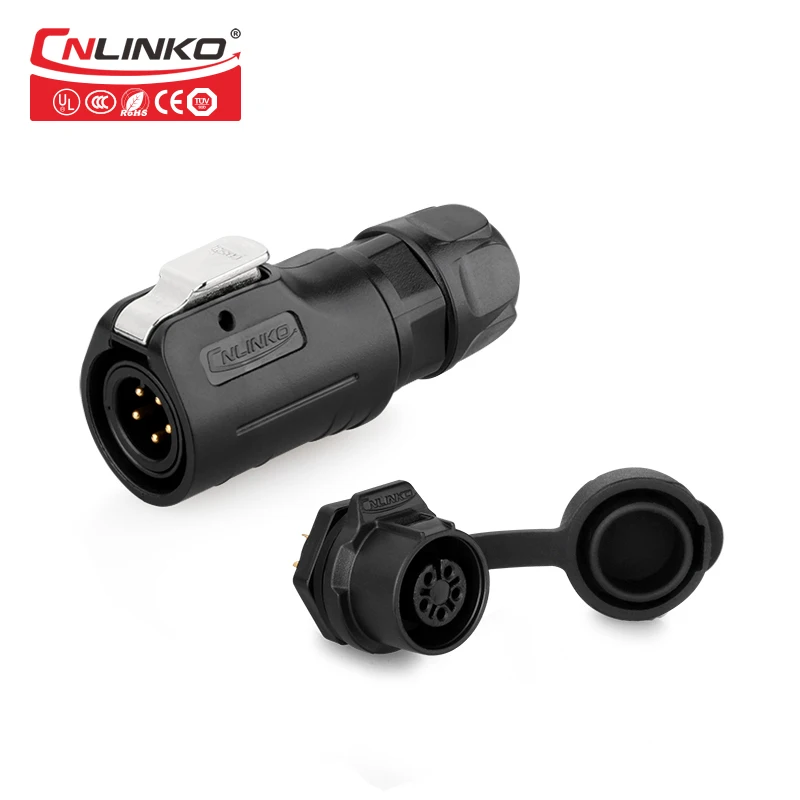 5 pin UL утвержден 2-8 Pin припоя соединения IP67 3-5A мощность водонепроницаемый разъем пластиковый мужской/женский разъем провода quick electrical power connector - Цвет: 5 pin