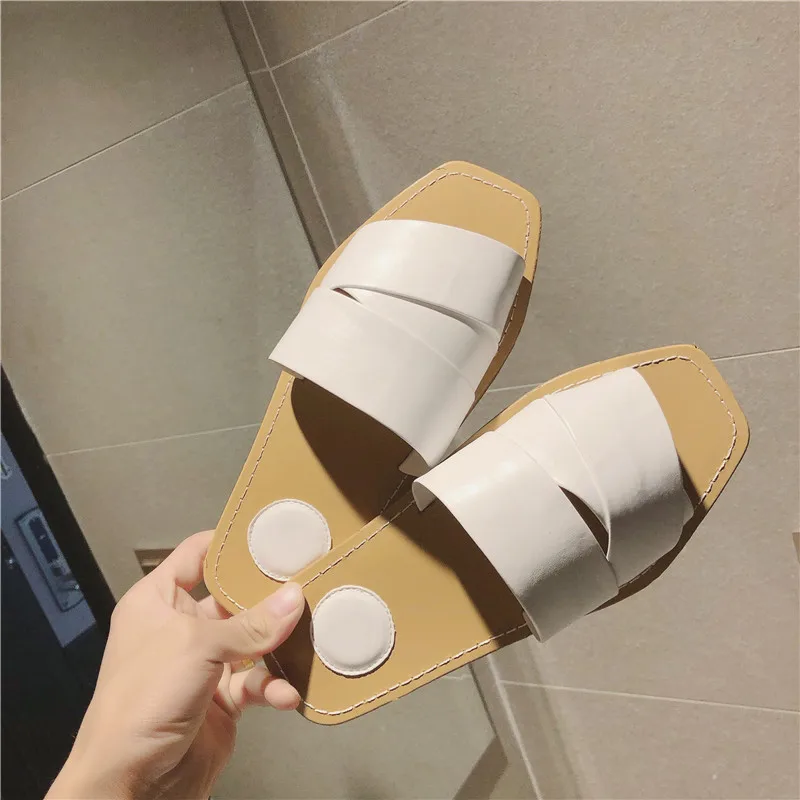 Luxury Brand 2019 New Summer Slippers Women Color Matching Beach Sandals Slides Outdoor Indoor Flip Flops 35-40 | Обувь