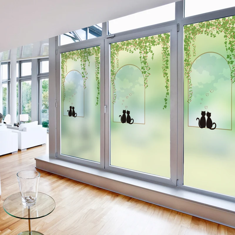 Антистатическая пленка для окна матовая непрозрачная защиты от непогоды стикер