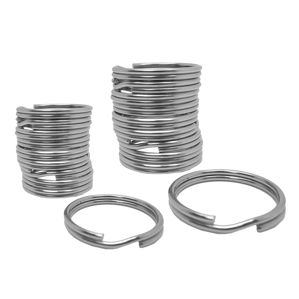 20 шт./лот 316 сдвоенные кольца из нержавеющей стали для подводного плавания