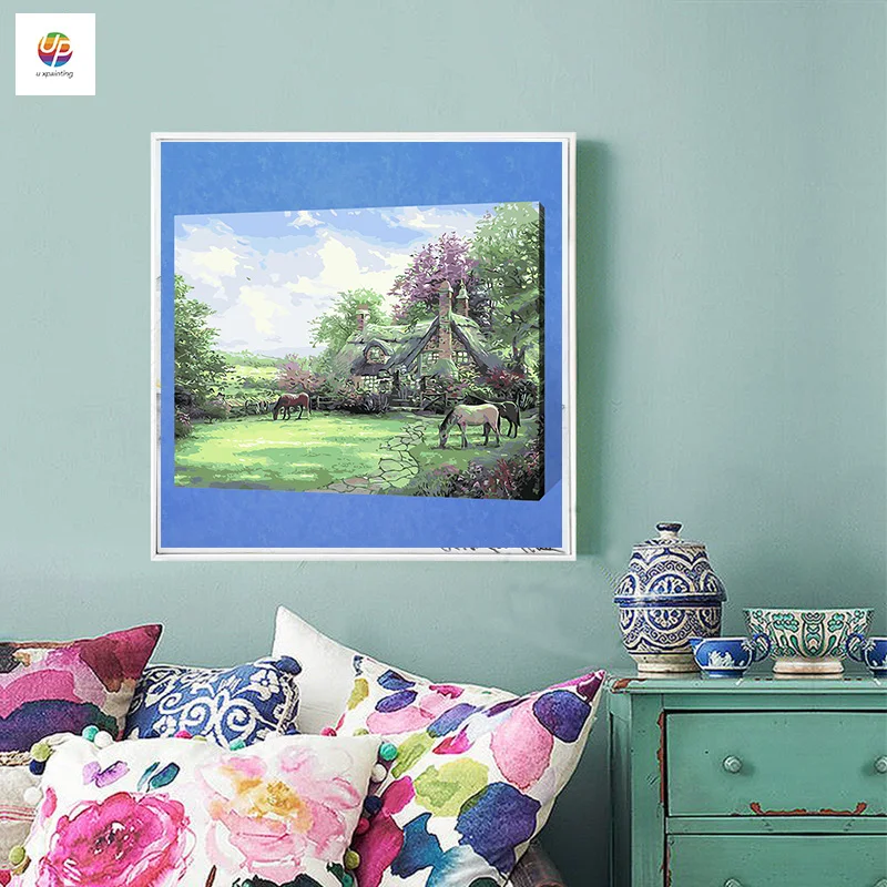 Набор для рисования маслом по номерам на холсте без рамки|digital oil painting|oil paintingcanvas