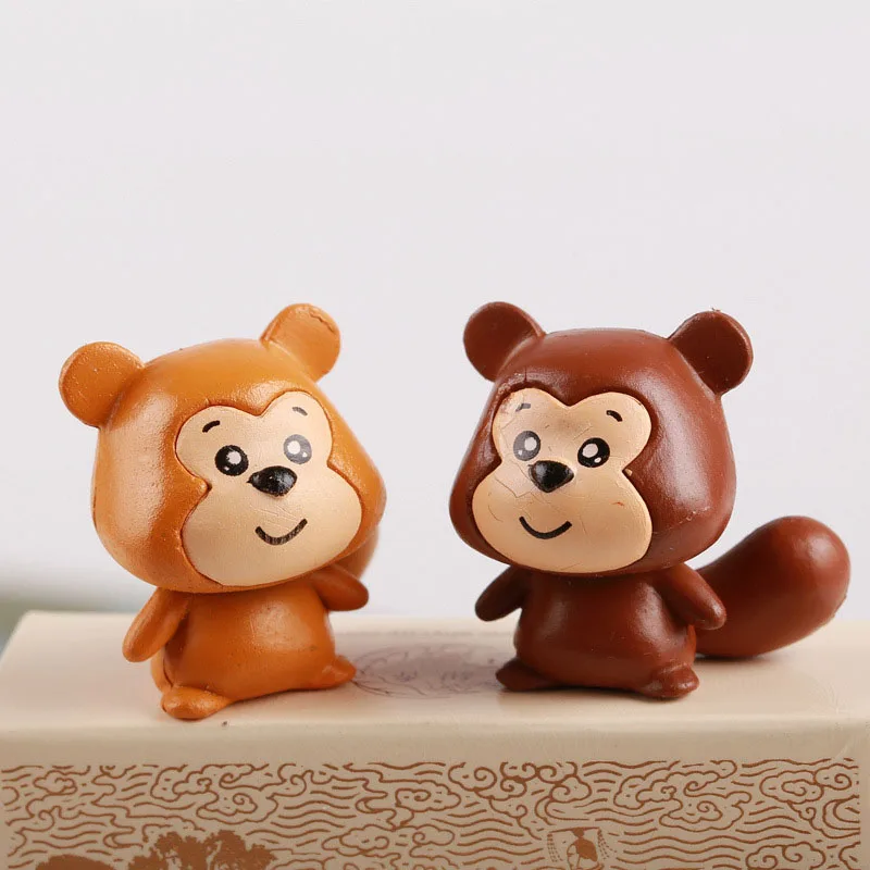 Милые белки животные миниатюрные сказочные садовые аксессуары для