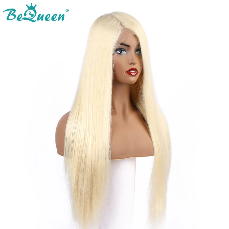 Парики Bequee 13*6 парики на сетке спереди человеческие волосы 613 # светлые зеленые