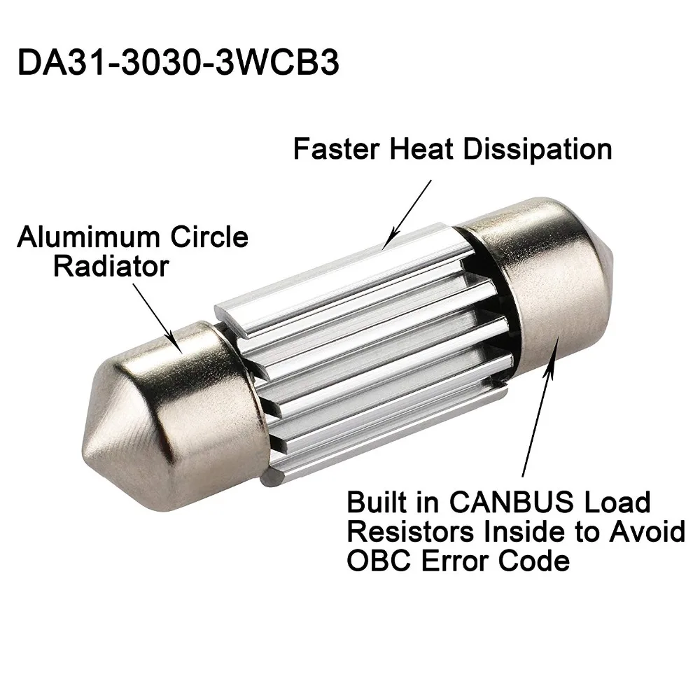 AGLINT 2 шт. Festoon C5W 31 мм CANBUS без ошибок авто Светодиодная лампа для салона освещение