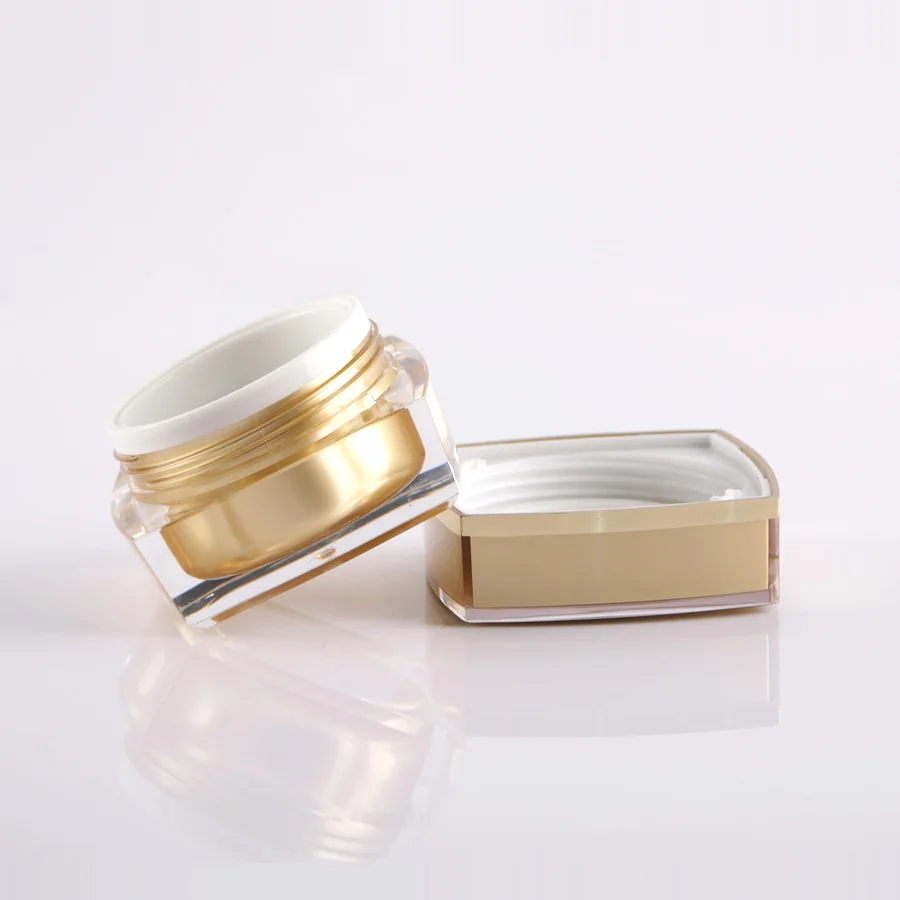 Косметическая маска Perfectos пустая акриловая Золотая для ухода за кожей 15 мл 30 50