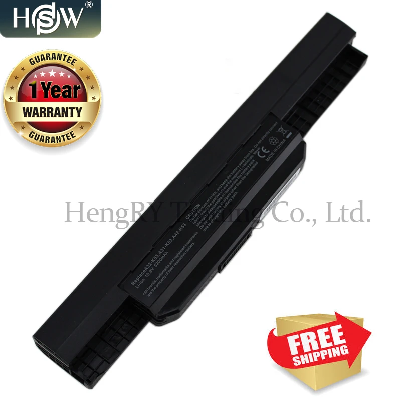 HSW K53u Аккумулятор для ноутбука ASUS A32 K53 A42-K53 A31-K53 A41-K53 A43 A53 K43 K53 K53S X43 X44 X53 X54 X84 X53SV X53U X53B X54H