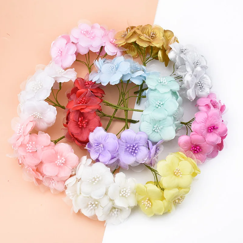 6 шт. Свадебные цветы рождественские украшения для дома Декоративные венки diy