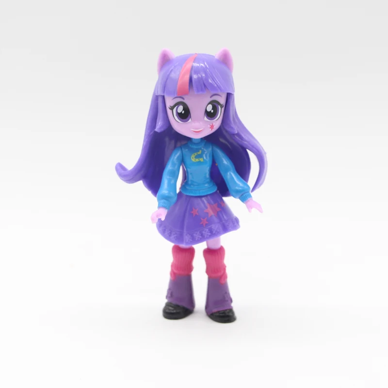 12 см Мода 9 шт./компл. My Little Girls Единорог BJD мультфильм красивая фигура Модель Коллекция игрушек