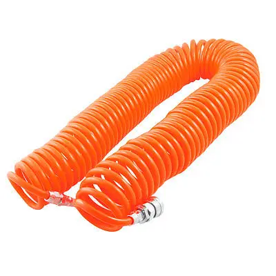 

11.11 Free Shipping Orange Quick Connector Air Compressor Recoil Hose Tubing 12M 8mm x 5mm