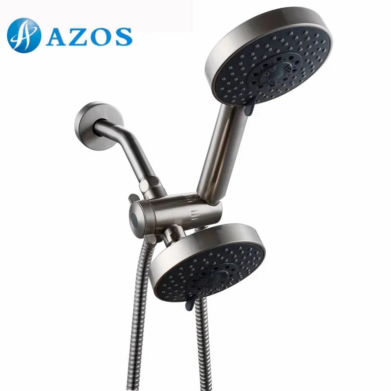 Bathroom Five Function Handheld Shower and Showerhead Combo System Hose Brushed Nickel Stainless Steel Color LYTZ051 | Обустройство
