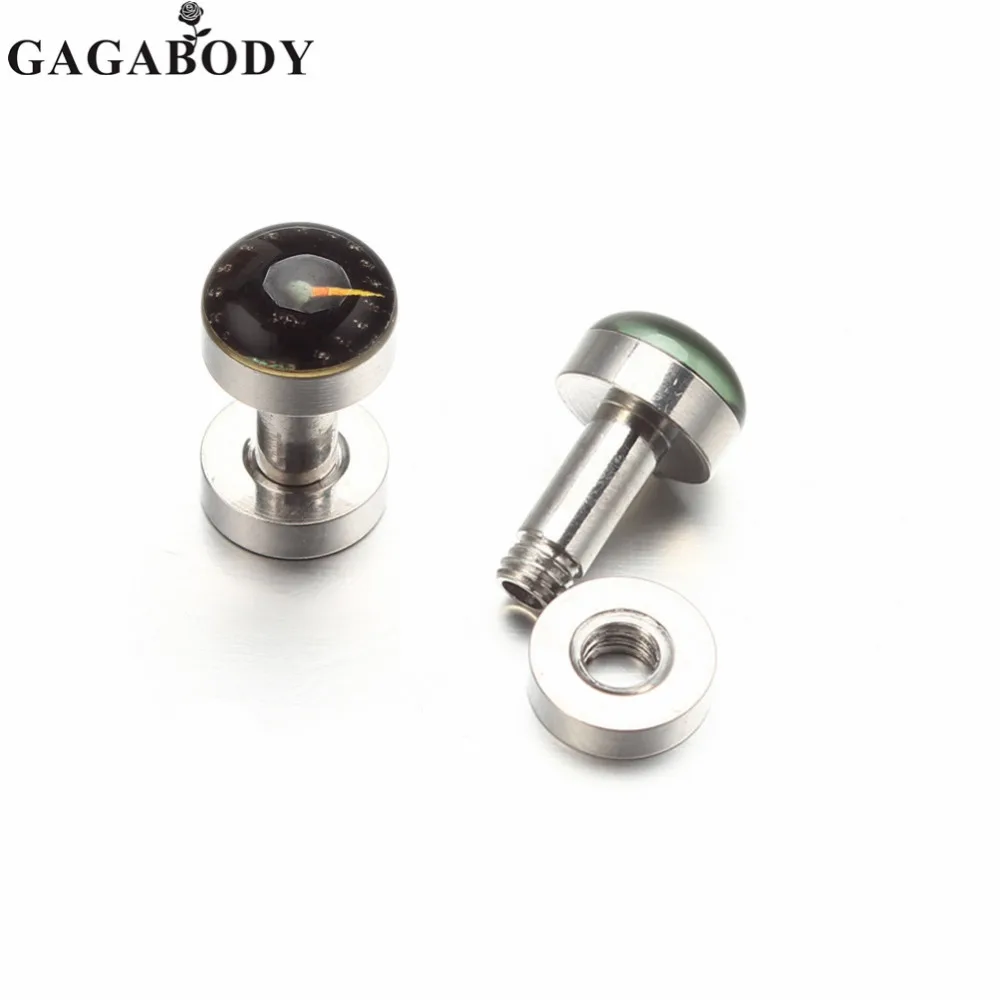 Рождественские ГАГА 1 пара 3-20 мм Панк Сталь Инструменты Панель Винт Тоннель Плагг Уши Расширитель Пирсинг Метрическая Шкала.