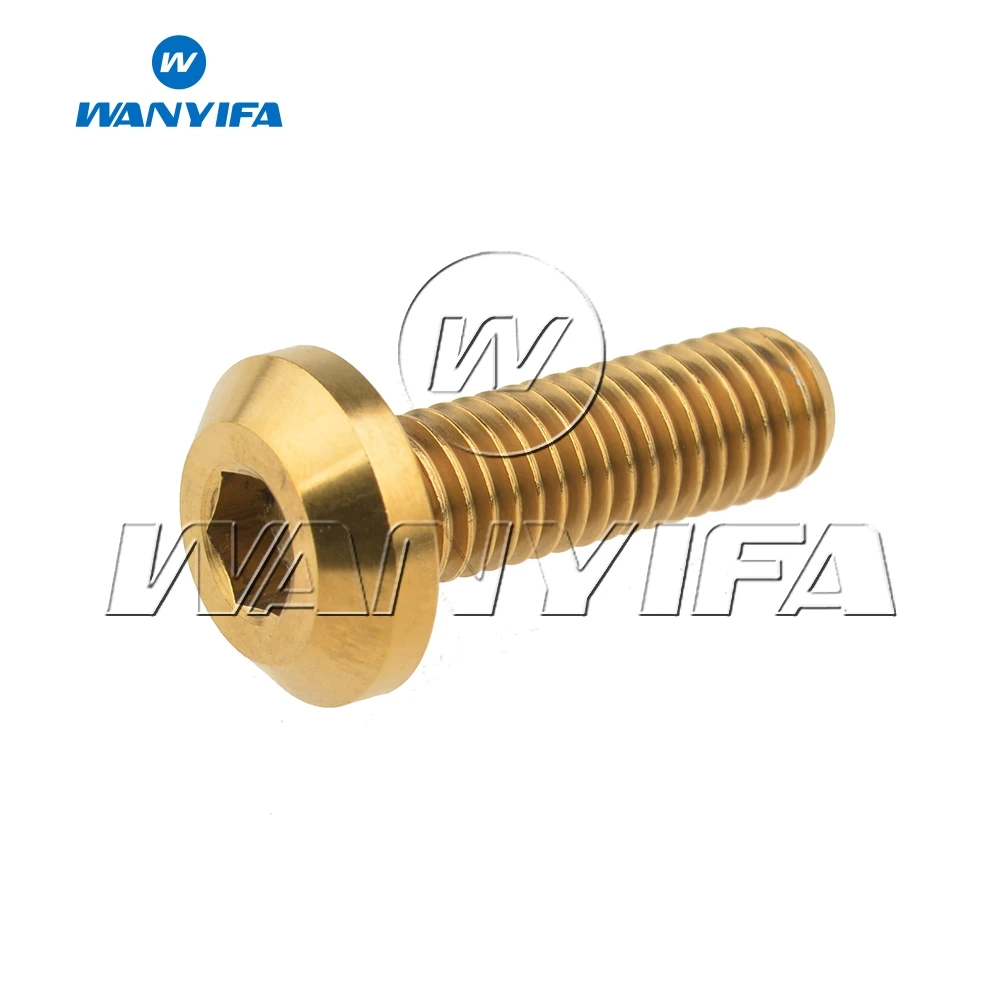Титановый &quotWanyifa&quot Ti Болт M8 x 15 20 25 30 35 40 мм шестигранный ключ головкой для уход за
