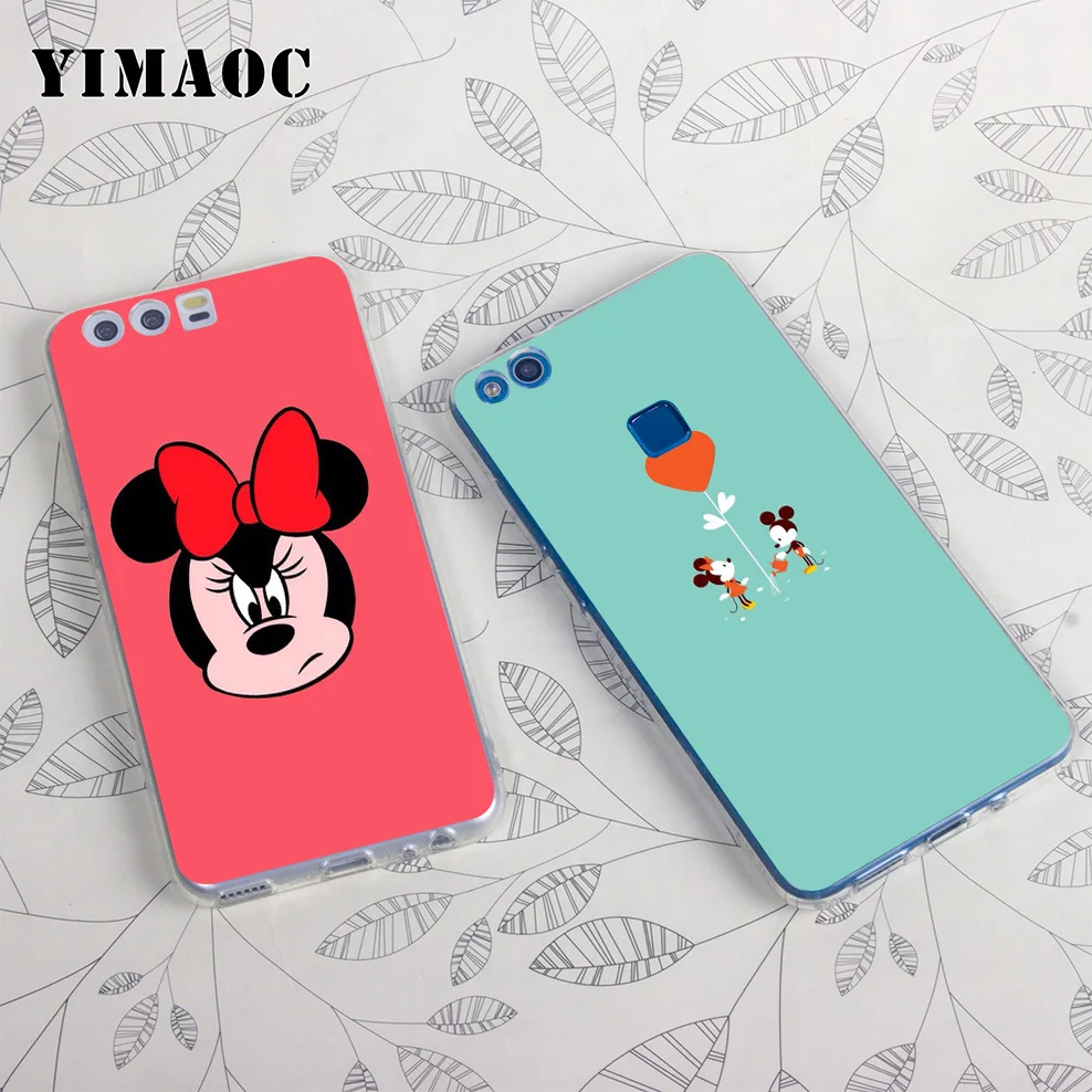 Yimaoc Микки и Минни Маус Мышь мягкий чехол для huawei Honor 10 9 8X 8C 8 7C 7X 7A Pro 6A Note Nova 3i 3 2i Y6 Y7 Y9