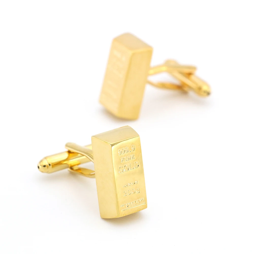 Мужские Запонки Bullion из медного материала золотого цвета