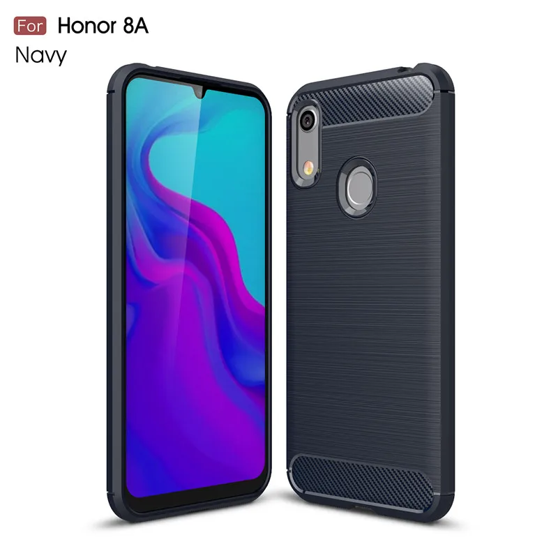 Чехол для Huawei Honor 8A чехол телефона ударопрочный силиконовый матовый Стильный Fundas