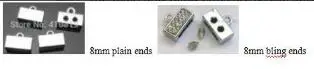 

Buyer order - 3 styles , 8mm rubber stoppers bling ends plain ends