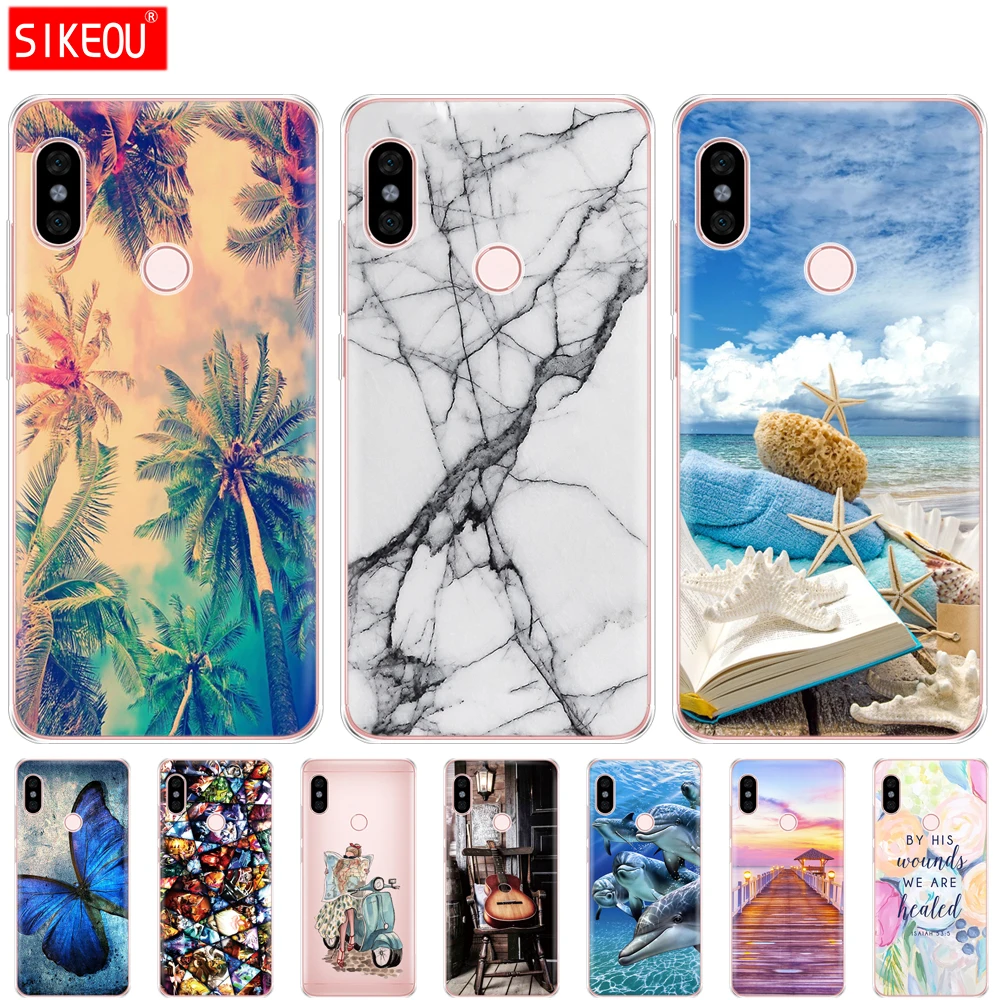 Силиконовый чехол для Xiaomi Redmi Note 6 Pro 26 '' мягкая задняя крышка из ТПУ чехлы Note6