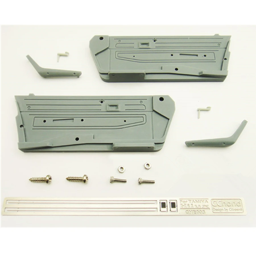 

RC CAR CAB INTERIOR DOOR PLATE SETS FIT FOR 1/10 SCALE ROCK CRAWLER TOY PICKUP MODEL TAMIYA BRUISER TOYOTA HILUX 4WD TF2 PARTS