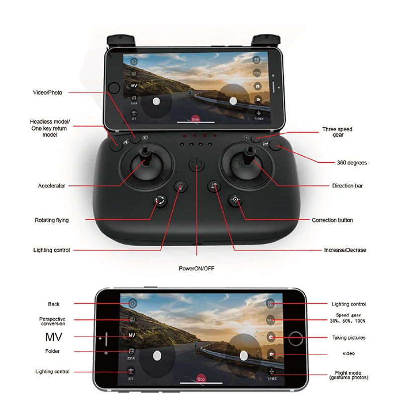 Радиоуправляемый вертолет 1080P камера Дрон WiFi FPV Дрон двойная камера HD складной Радиоуправляемый квадрокоптер 2,4G оптическое позиционирование потока Квадрокоптер