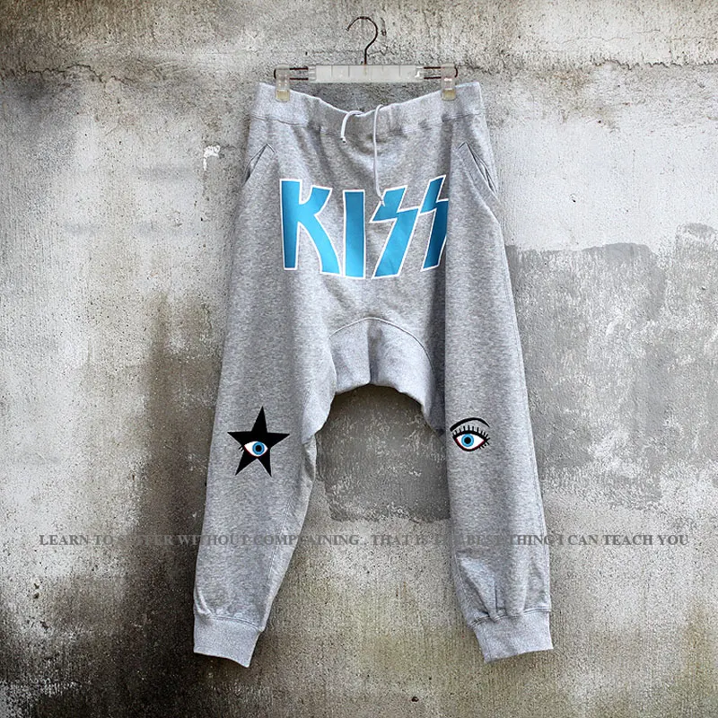 Хит продаж свободные штаны в стиле хип-хоп с крестиком большие размеры