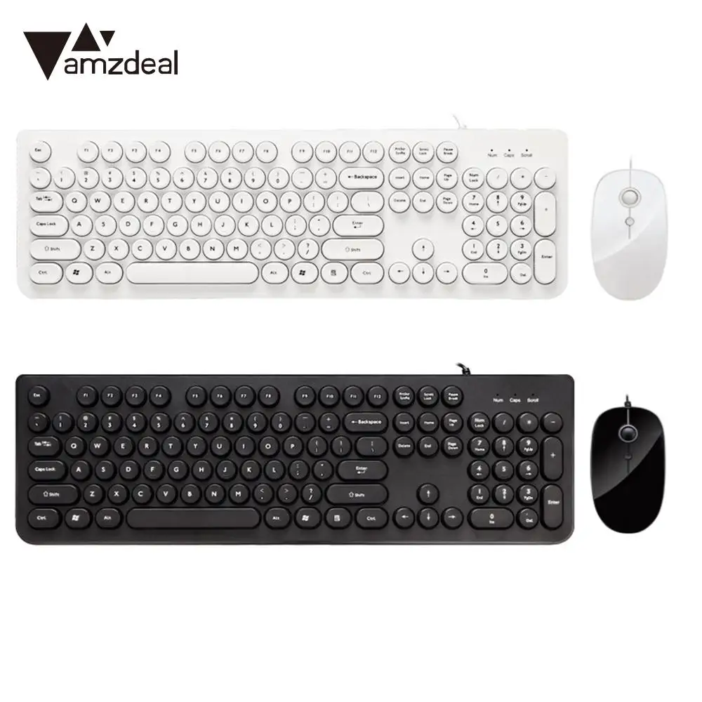 Классическая комбинированная клавиатура с 104 клавишами Бесшумная игровая набор