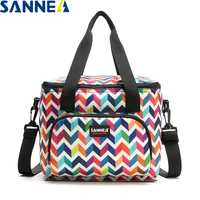 sanne fashion design lunch bag thermal food picnic lunch bags for women cooler ice box portable multifunction lunch bag yq835