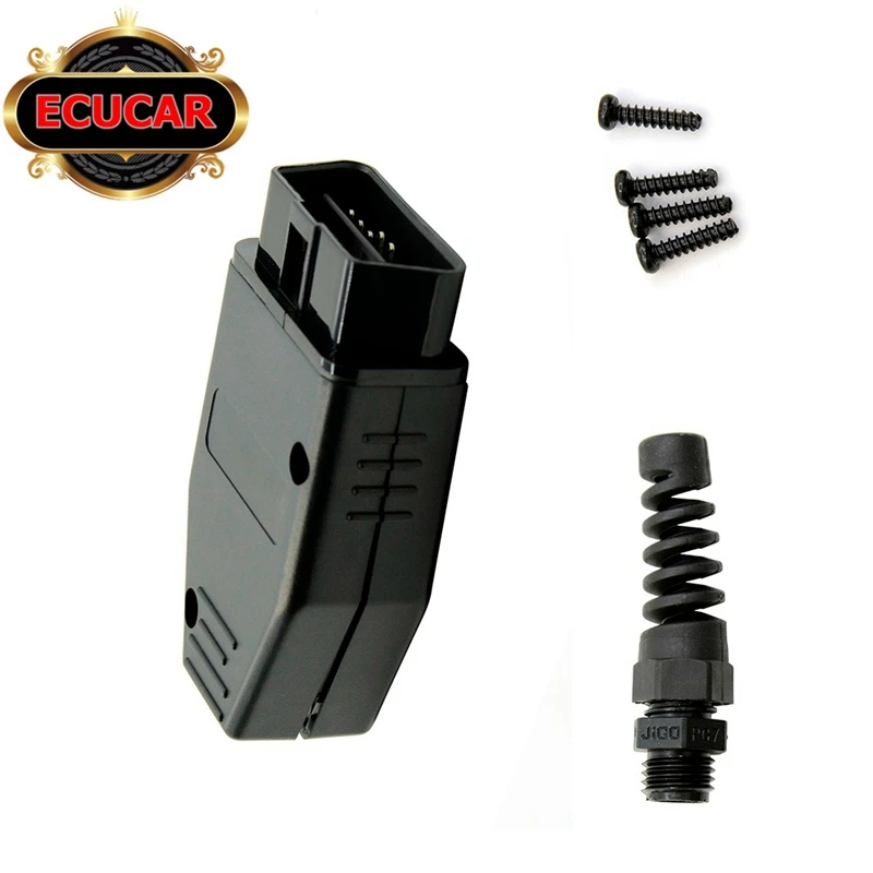 Лучшее качество Универсальный 16Pin 16 pin EOBD2 OBDii OBD II OBD2 J1962 разъем RCA штекер Адаптер|best