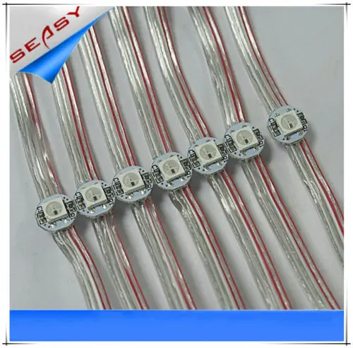 500 шт. WS2811 Светодиодный пиксельный модуль с проводными кабелями SMD5050 RGB встроенный