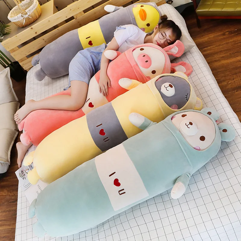 

New 65/90/120cm Soft Animal Cartoon Pillow Cushion Cute Teddy Bear Pig Duck Plush Toy Stuffed Cushion Lovely Kids Birthyday Gift