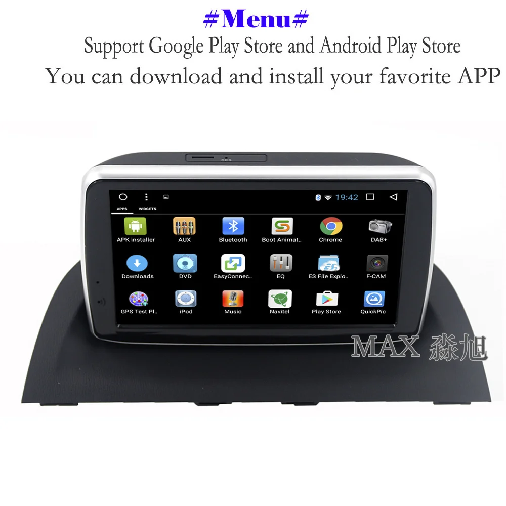 MAX Android 8.1 GPS Navigation System Car DVD For MAZDA 3 Axela 2014-2018 Radio RDS 4G WiFi Bluetooth call/music SWC Free Map | Автомобили