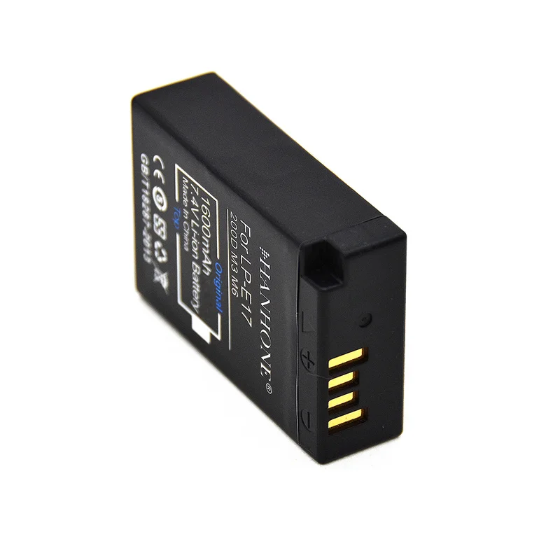 1 шт. Топ 1600 мАч LPE17 LP-E17 LP E17 батарея + LCD двойной USB зарядное устройство для Canon EOS M3 750D
