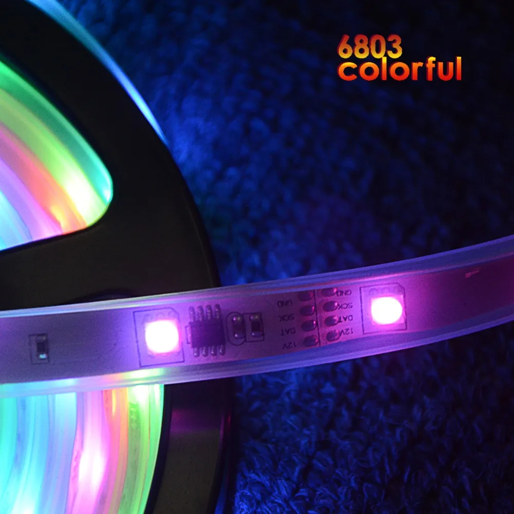 5 м 133 Волшебная Мечта Цвет 6803 IC Светодиодная лента DC 12V 150 светодиодов 5050 RGB +
