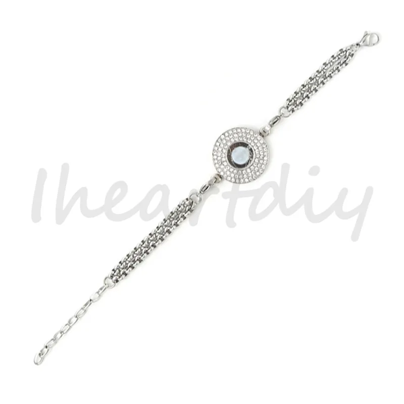 

PRESELL PRODUCT" 316L Stainless Steel Crystal Cambio Bracelet fit 12mm interchangeable Magentic extra small Coin Disc