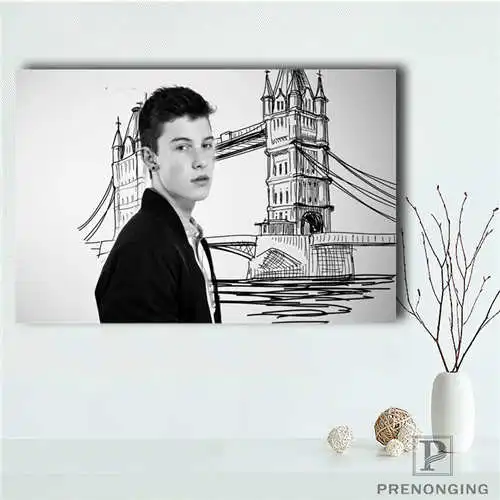 Пользовательские Шон Мендес (1) @ 1 Печатный постер ткань настенные картины для