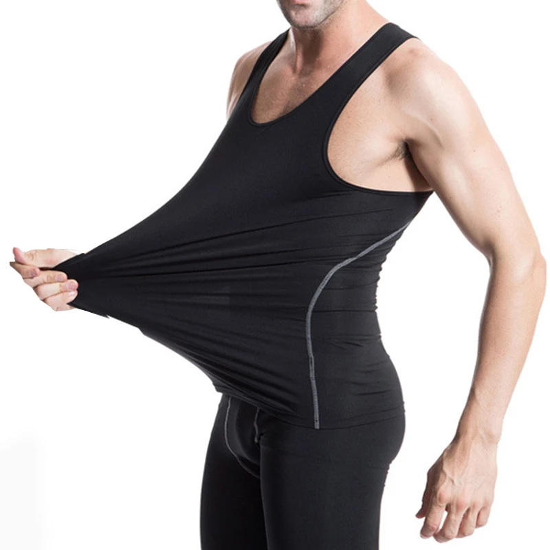 майки мужские Мужчины сжатия Жилеты Быстрый сухой Tank Top PRO Combat баскетбол футбол