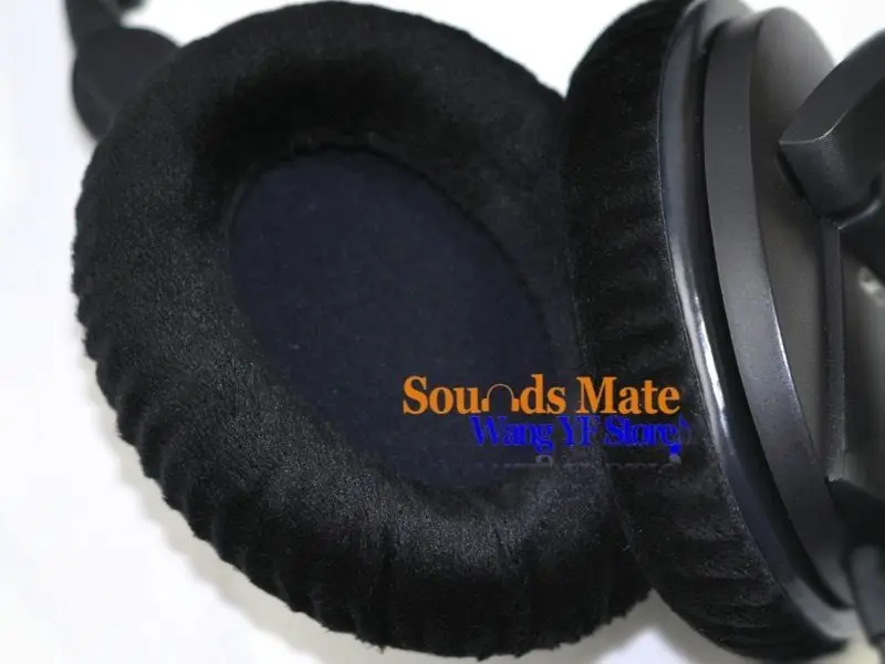 Мягкие бархатные амбушюры для наушников Sennheiser HD 280 Pro HMD 281 Серебристые|cushion cup|padded