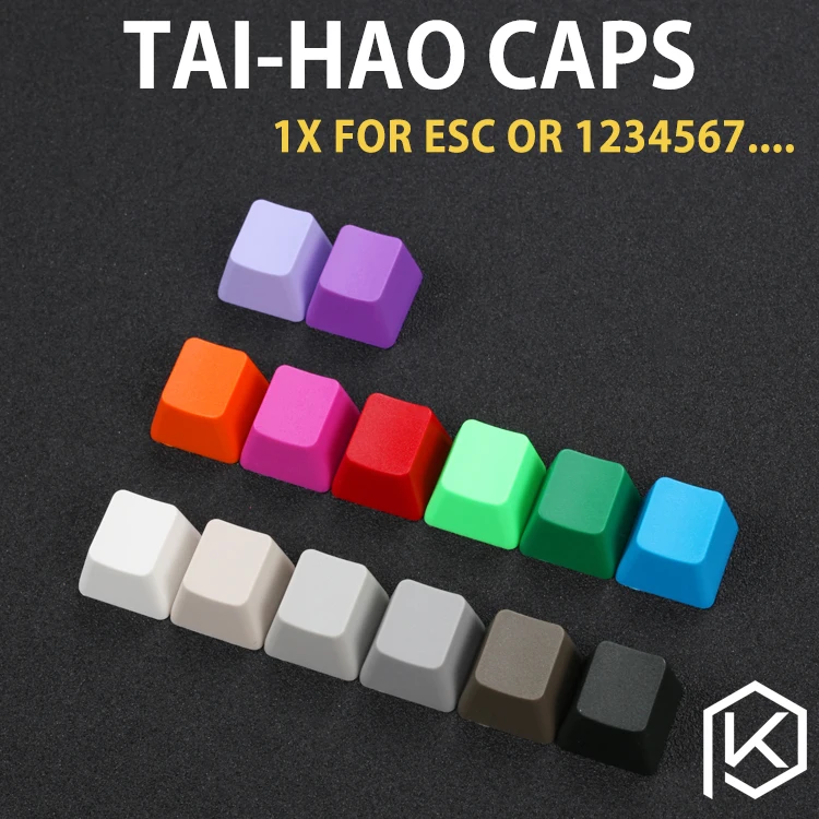 Taihao abs пустые брелки пустой 1u 1x r4 r1 для diy игровой механической клавиатуры функция esc белый серый бежевый красный синий красный