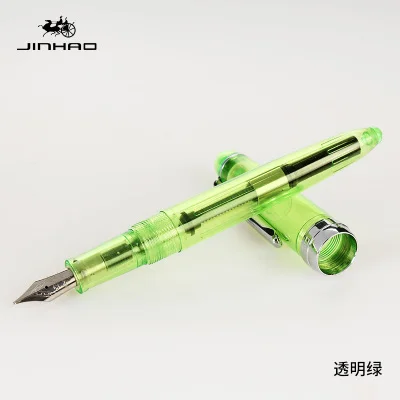 JINHAO 992 прозрачная перьевая ручка 0 5 мм канцелярские принадлежности Письменные