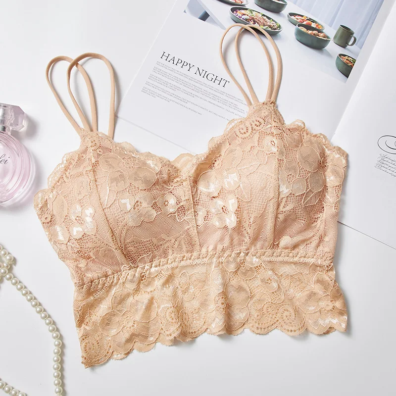 2/3 pcs lace bralette bra plus size seamless sexy women Bralette Underwear Full Cup lingerie bras for | Женская одежда