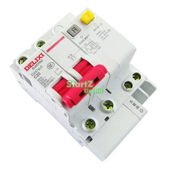 Автоматический выключатель 6A 2P RCBO RCD DE47LE DELIXI | Строительство и ремонт